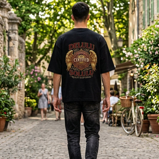 Delulu Premium Oversized Tee