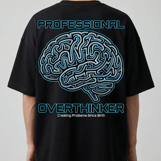 PROFESSIONAL OVERTHINKER™ | Unisex Oversized Terry Tee